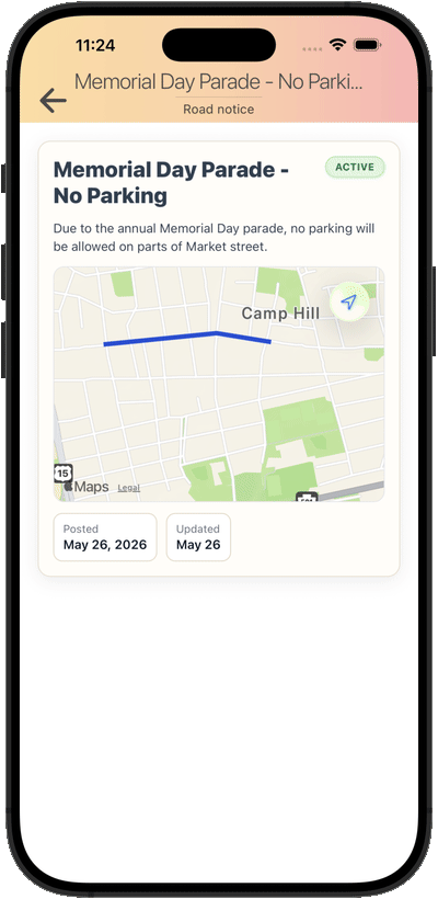 Camp Hill Borough App